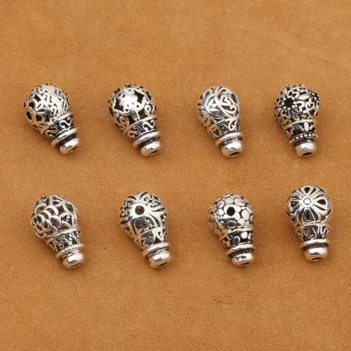 3 Holes Guru Beads 925 Sterling Silver DIY Sold By PC