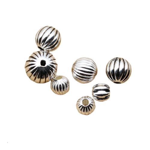 925 Sterling Silver Beads Round vintage & DIY Sold By PC