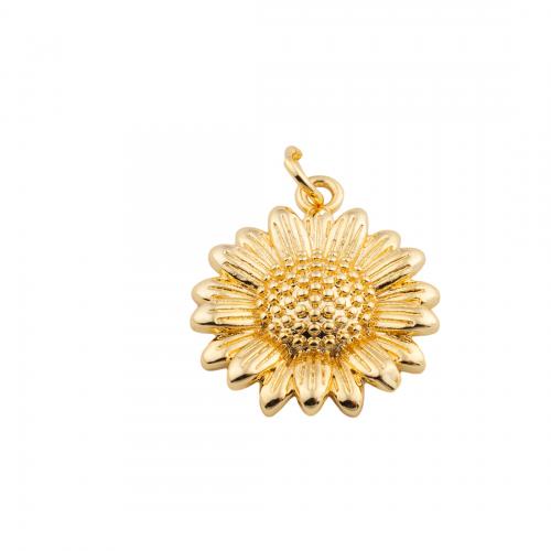Brass Jewelry Pendants Flower high quality plated DIY nickel lead & cadmium free Sold By PC