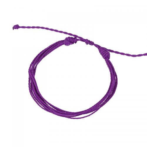 Mode créer Bracelets cordon de cire, corde de cire, Style bohème & unisexe & réglable, plus de couleurs à choisir, Longueur:Environ 15-35 cm, Vendu par PC