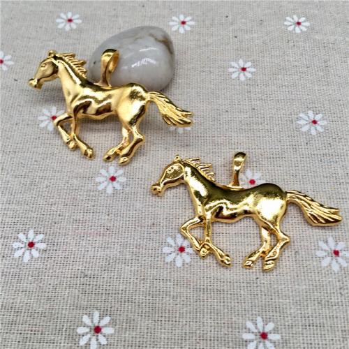 Zinc Alloy Animal Pendants Horse plated DIY nickel lead & cadmium free Approx Sold By Bag