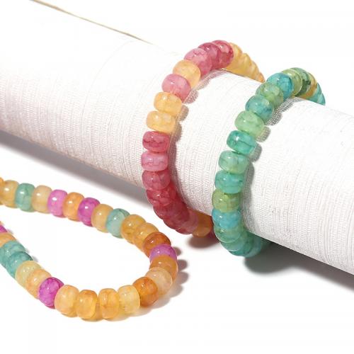 Fashion Glass Beads, Flat Round, DIY, more colors for choice, 6x4mm, Approx 100PCs/Strand, Sold By Strand
