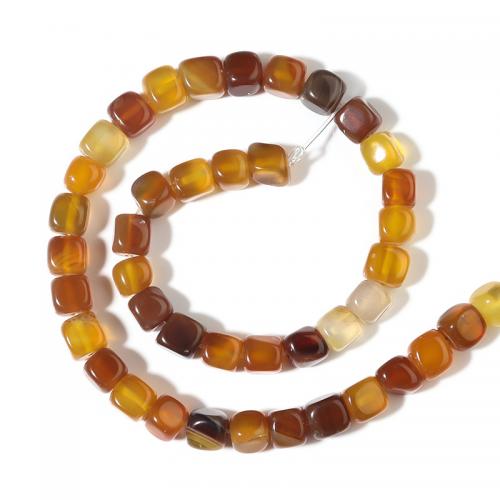 Crystal Beads, Agate, Square, DIY, more colors for choice, 8x8mm, Approx 46PCs/Strand, Sold By Strand