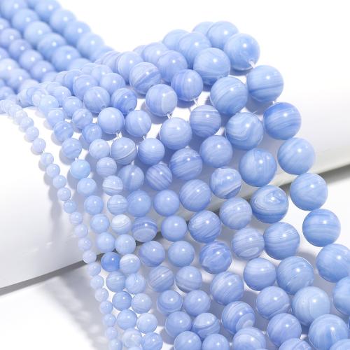 Achat Perlen, Synthetischer Achat, rund, DIY & verschiedene Größen vorhanden, violett, verkauft per ca. 38 cm Strang