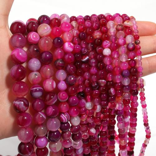 Naturlige Lace Agate perler, blonde agat, Runde, du kan DIY & forskellig størrelse for valg, rose camouflage, Solgt Per Ca. 38 cm Strand