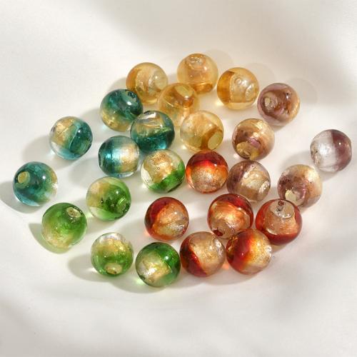 Perles murano faites à la main , chalumeau, Rond, DIY, plus de couleurs à choisir, 12mm, Trou:Environ 2.3mm, Vendu par PC