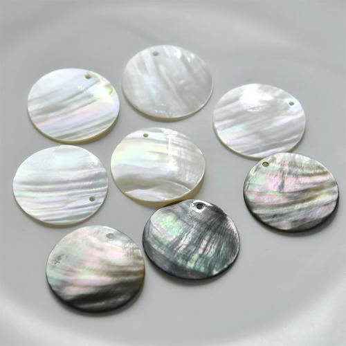 Shell Pendants, Round, DIY & different size for choice, more colors for choice, Sold By PC