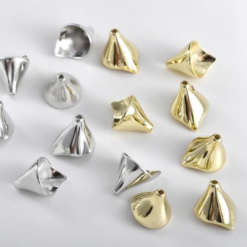 Brass Bead Cap, plated, DIY, more colors for choice, nickel, lead & cadmium free, 9.50x9.20mm, Hole:Approx 0.5mm, Sold By PC