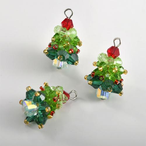 Κρεμαστά, Κρύσταλλο, με Ρητίνη, Χριστουγεννιάτικο Δέντρο, DIY & διαφορετικό μέγεθος για την επιλογή, περισσότερα χρώματα για την επιλογή, Sold Με PC