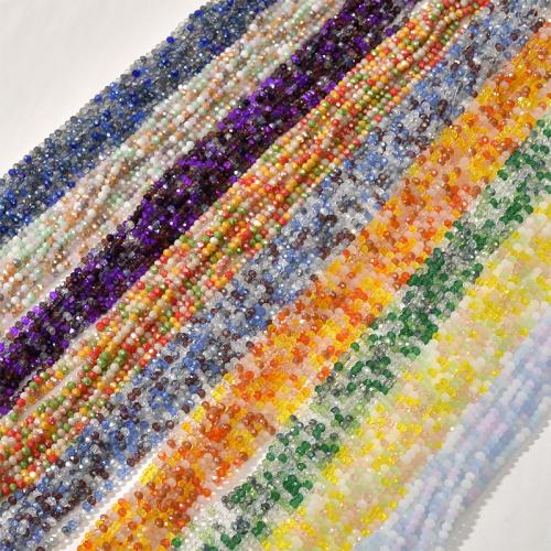 Crystal Beads, Round, DIY, more colors for choice, about:4-4.5cm, Hole:Approx 0.8mm, Approx 120PCs/Strand, Sold By Strand