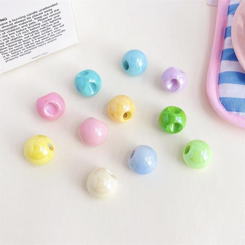 Acrylic Jewelry Beads, Round, DIY, more colors for choice, 19mm, Approx 200PCs/Bag, Sold By Bag