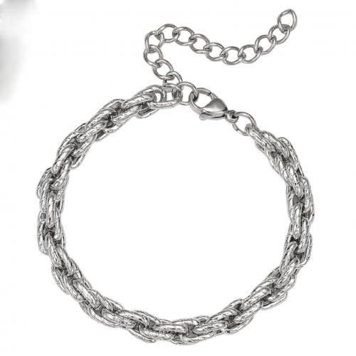 Titanium Steel Bracelet & Bangle, plated, Unisex & different size for choice, original color, Sold By PC