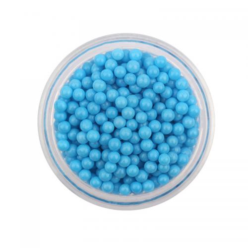 Fashion Glass Beads, Round, stoving varnish, DIY & no hole, more colors for choice, Length about 1.5-2mm, Sold By Bag