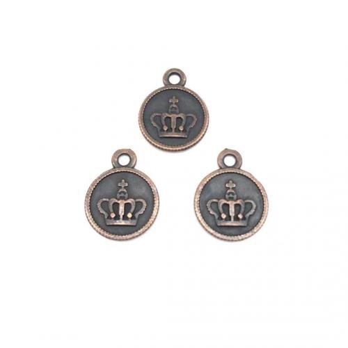 Zinc Alloy Flat Round Pendants plated DIY nickel lead & cadmium free Approx Sold By Bag