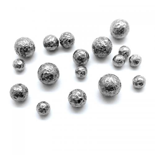 Edelstahl-Beads, 304 Edelstahl, rund, plattiert, DIY & verschiedene Größen vorhanden, Silberfarbe, verkauft von PC