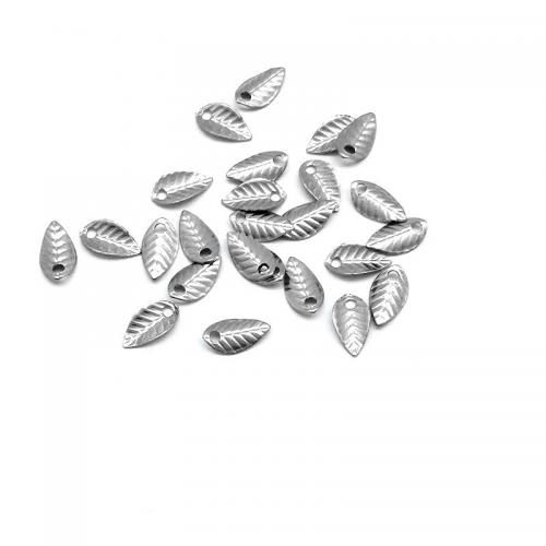 Stainless Steel Extender Chain Drop 304 Stainless Steel Leaf plated DIY silver color Sold By PC