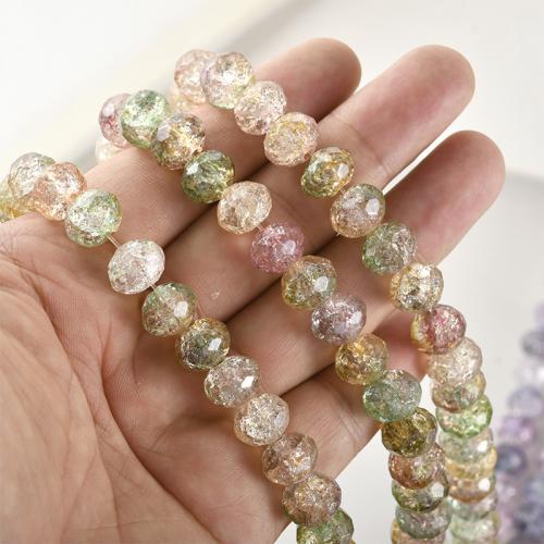 Fashion Glass Beads Flat Round DIY Sold By Strand