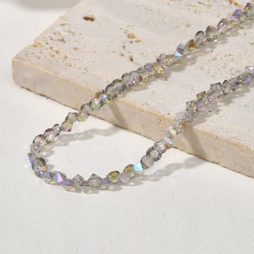 Kristall-Perlen, Kristall, DIY, 4.60x3.70mm, ca. 195/Strang, verkauft von Strang