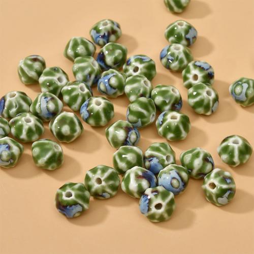 Perles bijoux en porcelaine, Citrouille, DIY, plus de couleurs à choisir, Trou:Environ 2.2mm, 5PC/sac, Vendu par sac