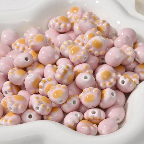 Porcelain Jewelry Beads, Claw, DIY, more colors for choice, 11.30x12.50mm, Hole:Approx 2.2mm, Sold By PC
