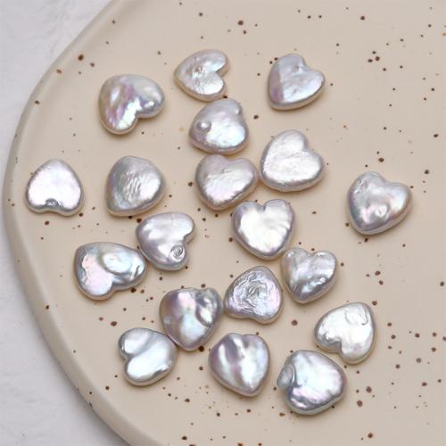 Natural Freshwater Pearl Loose Beads Heart DIY & no hole about :12-13mm Sold By PC