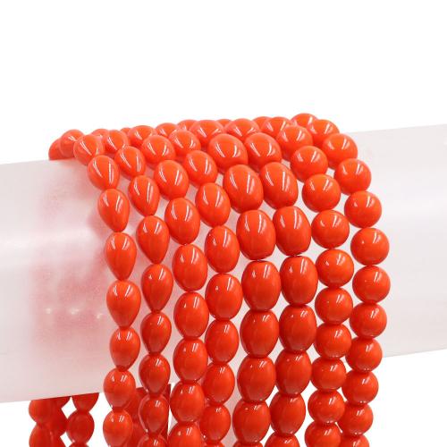 Fashion Glass Beads DIY orange Sold By Strand
