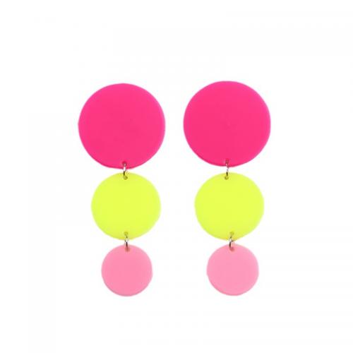 Acrylic Jewelry Earring, painted, fashion jewelry & different styles for choice & for woman, Sold By Pair