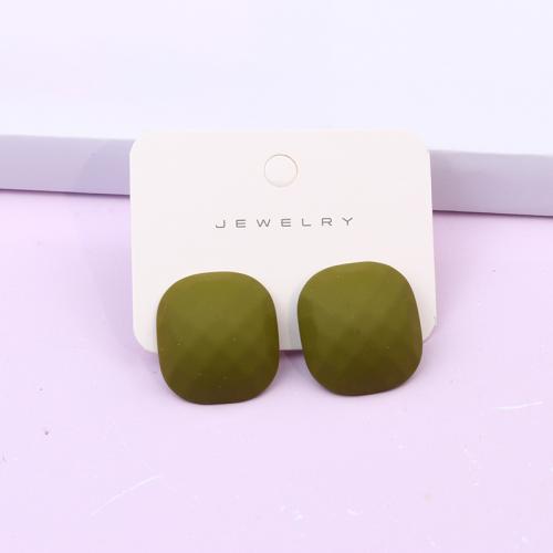 Acrylic Jewelry Earring Square painted fashion jewelry & for woman Sold By Pair