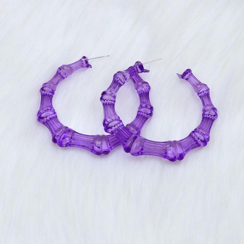 Acrylic Jewelry Earring, fashion jewelry & different size for choice & for woman, more colors for choice, Sold By Pair
