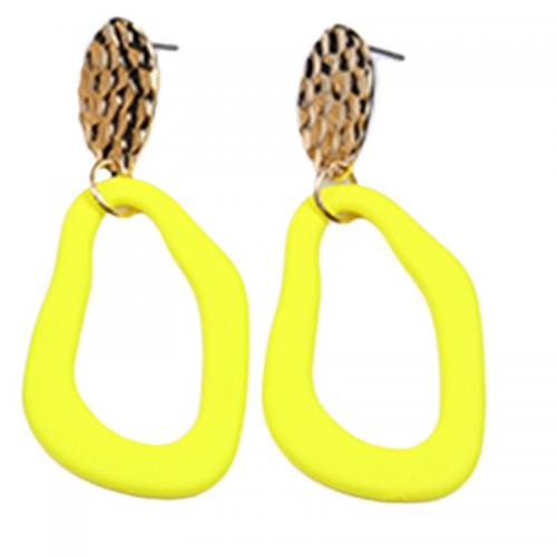 Acrylic Jewelry Earring painted fashion jewelry & for woman & hollow Sold By Pair
