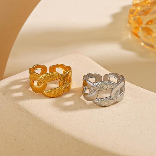 Rozsdamentes acél Finger Ring, 304 rozsdamentes acél, divat ékszerek & a nő, több színt a választás, diameter 17mm, Által értékesített PC