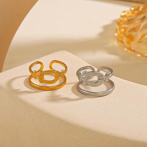 Edelstahl Ringe, 304 Edelstahl, Modeschmuck & für Frau, keine, diameter 17mm, verkauft von PC