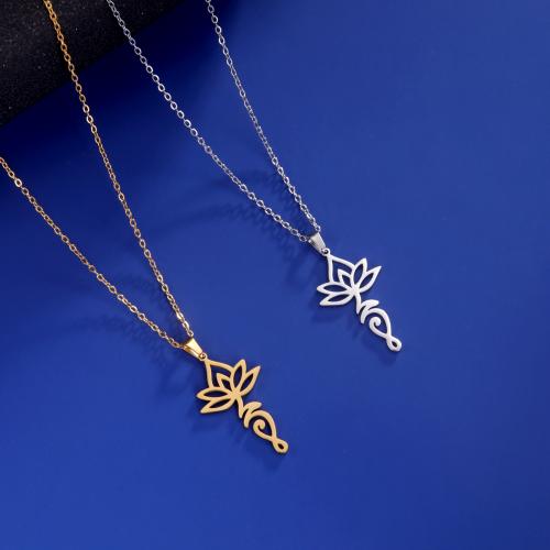 Stainless Steel Jewelry Necklace 304 Stainless Steel with 5cm extender chain Vacuum Ion Plating fashion jewelry & for woman Sold Per Approx 45 cm Strand