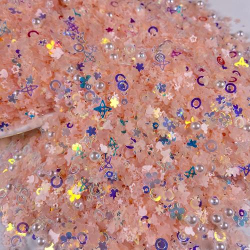 Plastic Sequin PVC Plastic DIY Length about 4-10mm Sold By Bag