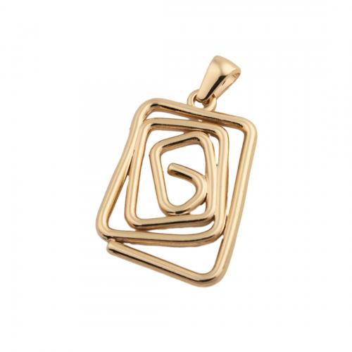 Stainless Steel Pendants 304 Stainless Steel plated DIY golden Approx 3.5mm Sold By PC