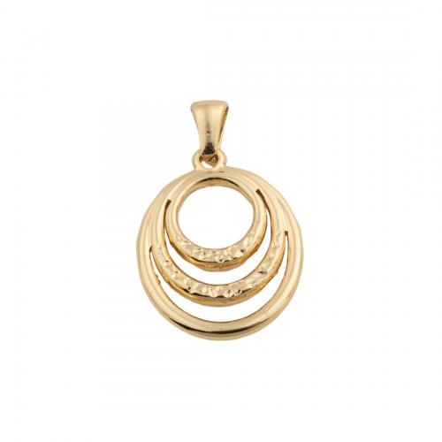 Stainless Steel Pendants 304 Stainless Steel plated DIY golden Approx 3mm Sold By PC