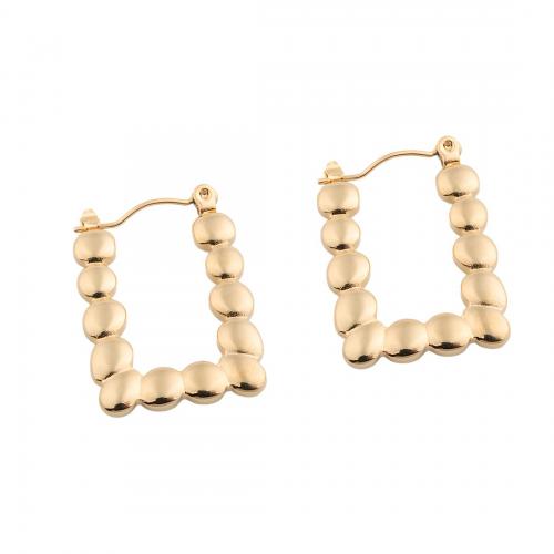 Stainless Steel Lever Back Earring 304 Stainless Steel plated for woman golden Sold By Pair