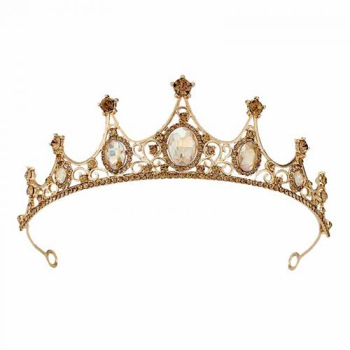 Bridal Tiaras, Tibetan Style, with Rhinestone, fashion jewelry & for woman & with rhinestone, more colors for choice, nickel, lead & cadmium free, Diameter:15 cm,Height:5 cm, Sold By PC
