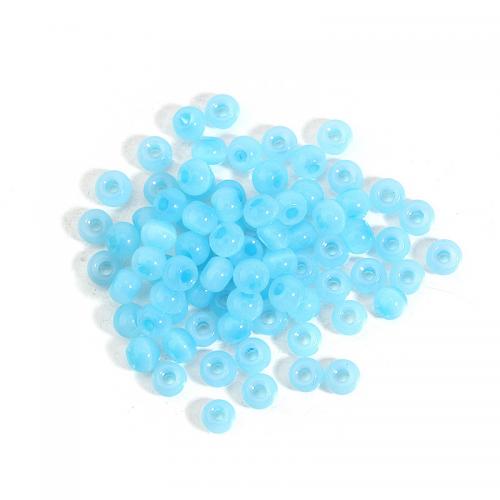 Fashion Glass Beads Flat Round DIY 4mm Sold By Bag