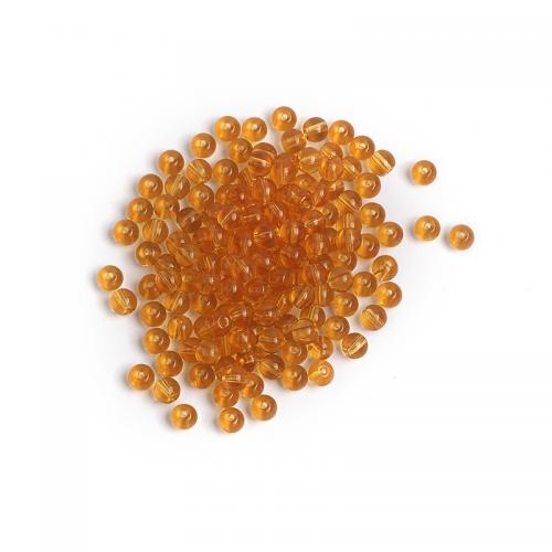Fashion Glass Beads Round DIY 4mm Approx Sold By Bag