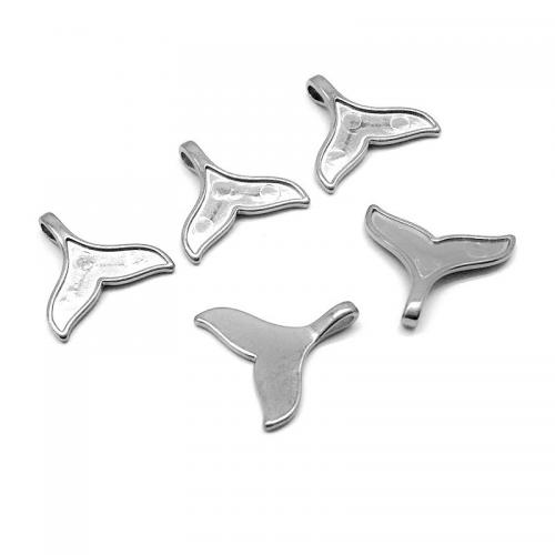 Stainless Steel Pendant Setting 304 Stainless Steel Fish plated DIY silver color Approx 1.5mm Sold By Bag