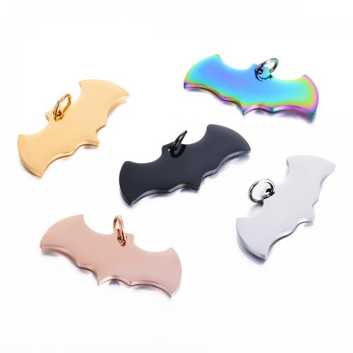 Stainless Steel Animal Pendants 304 Stainless Steel Bat plated DIY Sold By PC