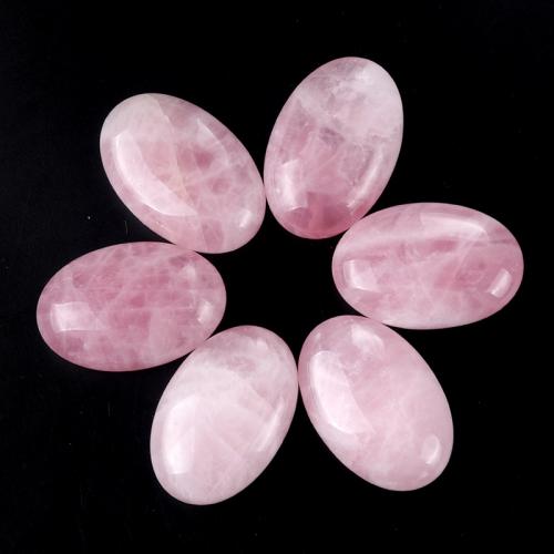 Decoração da moda, quartzo rosa, Oval, joias de moda, rosa, 40x60mm, vendido por PC