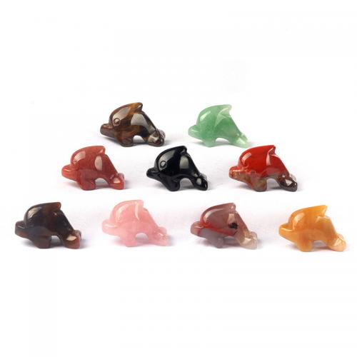 Модные украшения, Полудрагоценный камень, Дельфин, различные материалы для выбора, Много цветов для выбора, 27x18mm, продается PC
