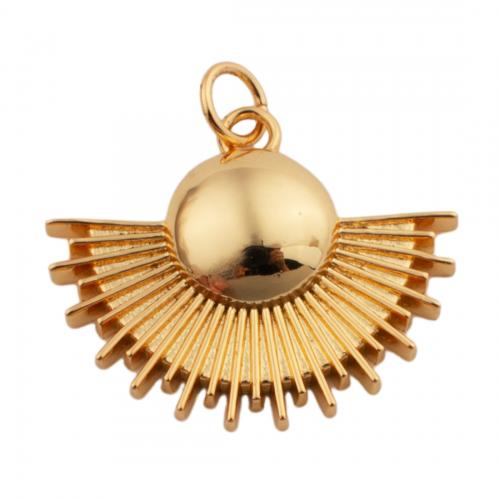 Μενταγιόν Brass Κοσμήματα, Ορείχαλκος, κοσμήματα μόδας & για άνδρες και γυναίκες, χρυσαφένιος, νικέλιο, μόλυβδο και κάδμιο ελεύθεροι, 19x23mm, Τρύπα:Περίπου 3.5mm, Sold Με PC