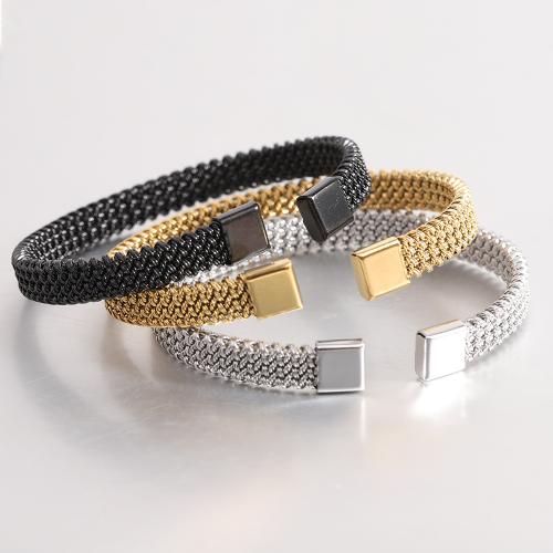 Stainless Steel Bangle, 304 Stainless Steel, plated, Unisex, more colors for choice, Inner Diameter:Approx 62mm, Sold By PC