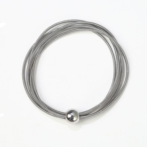 Stainless Steel Jewelry Bracelet 304 Stainless Steel polished fashion jewelry & multilayer & Unisex original color nickel lead & cadmium free Length Approx 19 cm Sold By PC