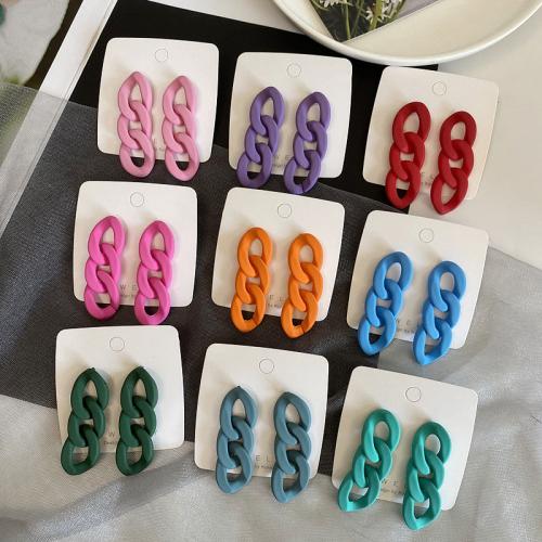 Acrylic Jewelry Earring, fashion jewelry & for woman & hollow, more colors for choice, nickel, lead & cadmium free, Sold By Pair