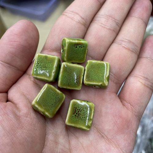 Porcelain Jewelry Beads, Square, DIY, more colors for choice, 16x16mm, Sold By PC
