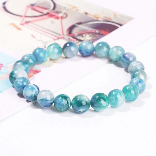 Gemstone Bracelets, Diopside, Round, fashion jewelry & different grades for choice & Unisex, more colors for choice, 8mm, Length:Approx 18 cm, Sold By PC